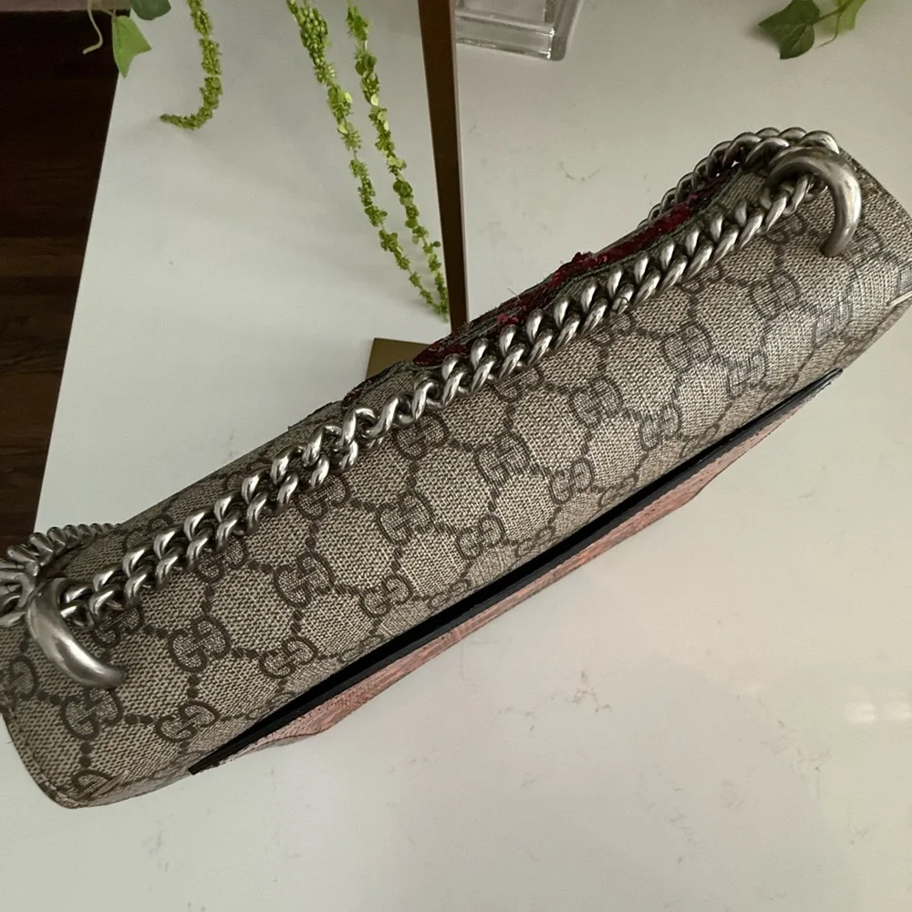 Gucci GG Supreme Medium Elton Dionysus Shoulder Elton Bag ~ EUC w/Dust Bag - Picture 6 of 16